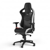 Кресло игровое Noblechairs EPIC Real Leather Black/White/Red