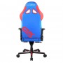 Кресло игровое Dxracer Gladiator Series D8200 GC-G001-BR-B2-NVF синее с красным