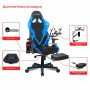 Кресло игровое Dxracer Gladiator Series D8200 GC-G001-NB-B2-NVF черное с синим