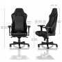 Кресло игровое Noblechairs HERO Black/Platinum White